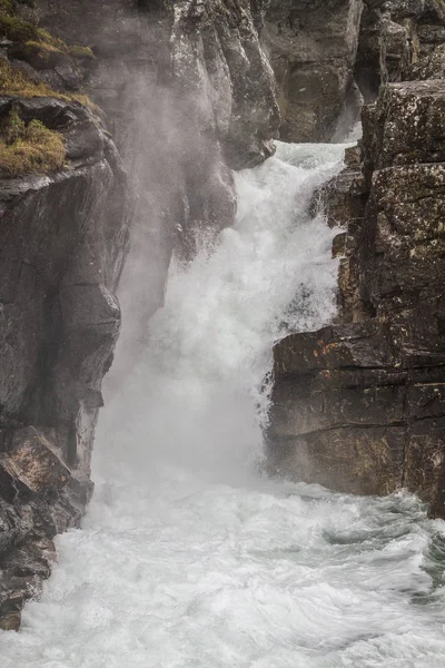 Vodopád v Brostdalen — Stock fotografie