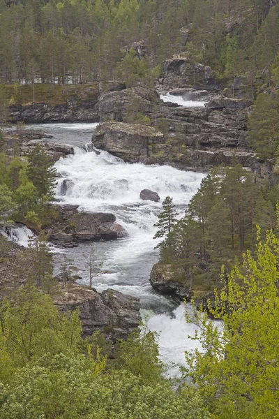 Wilde rivier de Rauma in Romsdalen — Stockfoto