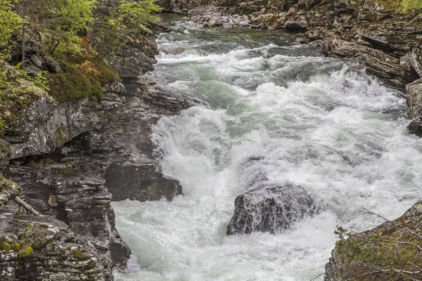 Fiume selvaggio Rauma a Romsdalen — Foto Stock