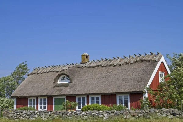 Swedish wooden house in Halland — Stock Photo, Image