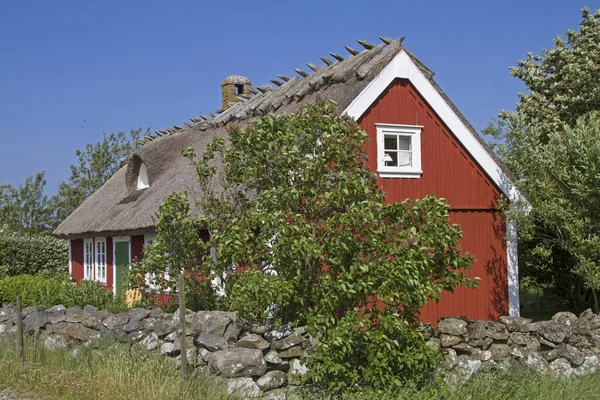 Swedish wooden house in Halland — Stock Photo, Image