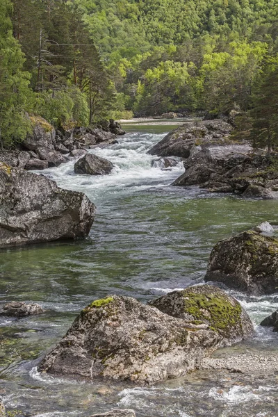 Rauma folyó Romsdalenben — Stock Fotó