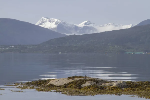 Landskap Atlantvägen Som Går Längs Den Norska Västkusten Och Mest — Stockfoto