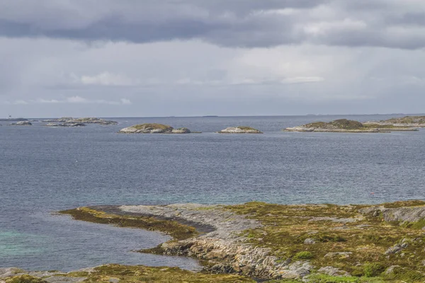 Landscape Atlantic Road Which Runs Norwegian West Coast One Most — Stock Photo, Image