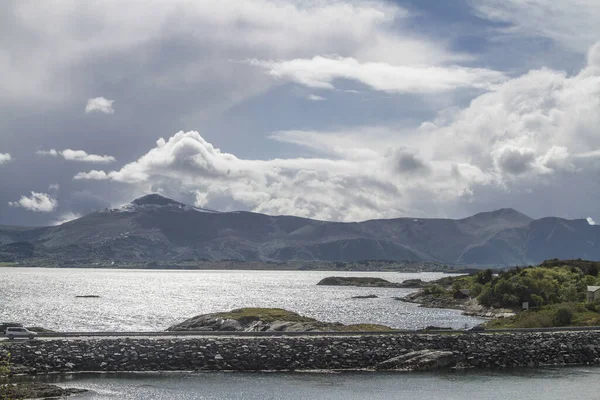 Norveç Batı Kıyısı Boyunca Uzanan Atlantik Yolu Ndaki Manzara Avrupa — Stok fotoğraf