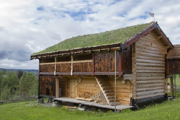 Wooden Barn Central Norway Trondheim — Stock Photo, Image
