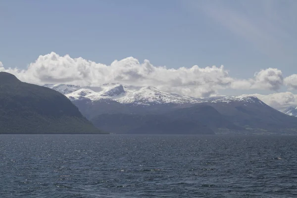 Esta Vista Puede Ver Cruzar Langfjorden — Foto de Stock