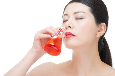 moda güzellik Asyalı kadın koku kimya makyaj kozmetik liqui