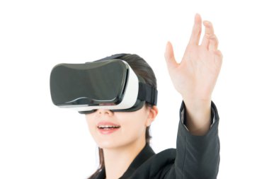 Asya iş kadını değmek perde Vr kulaklık gözlük tarafından