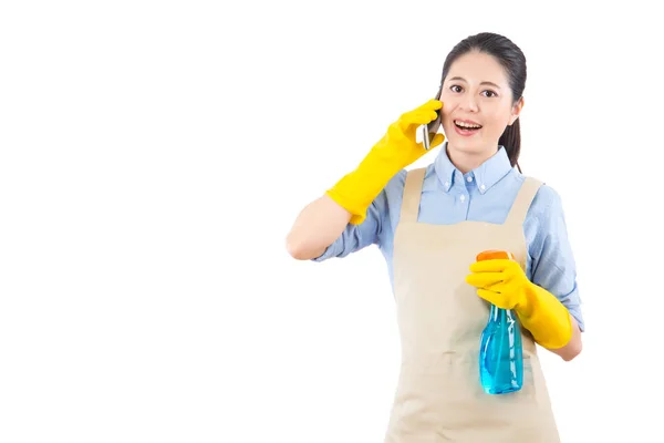 Chiamare ora per un servizio di pulizia professionale — Foto Stock