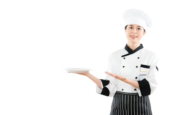 Multicultural asiático modelo jogar como cozinheiro ou chef — Fotografia de Stock