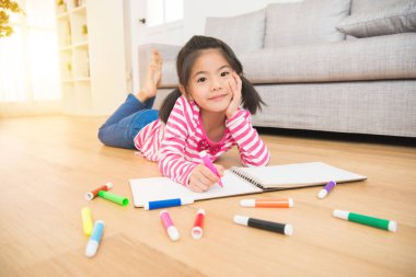 kız ifade sketchbook üzerinde çizim onun beceri