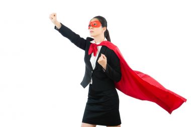 kadın cosplay süper kahraman kavradı yumruk ile
