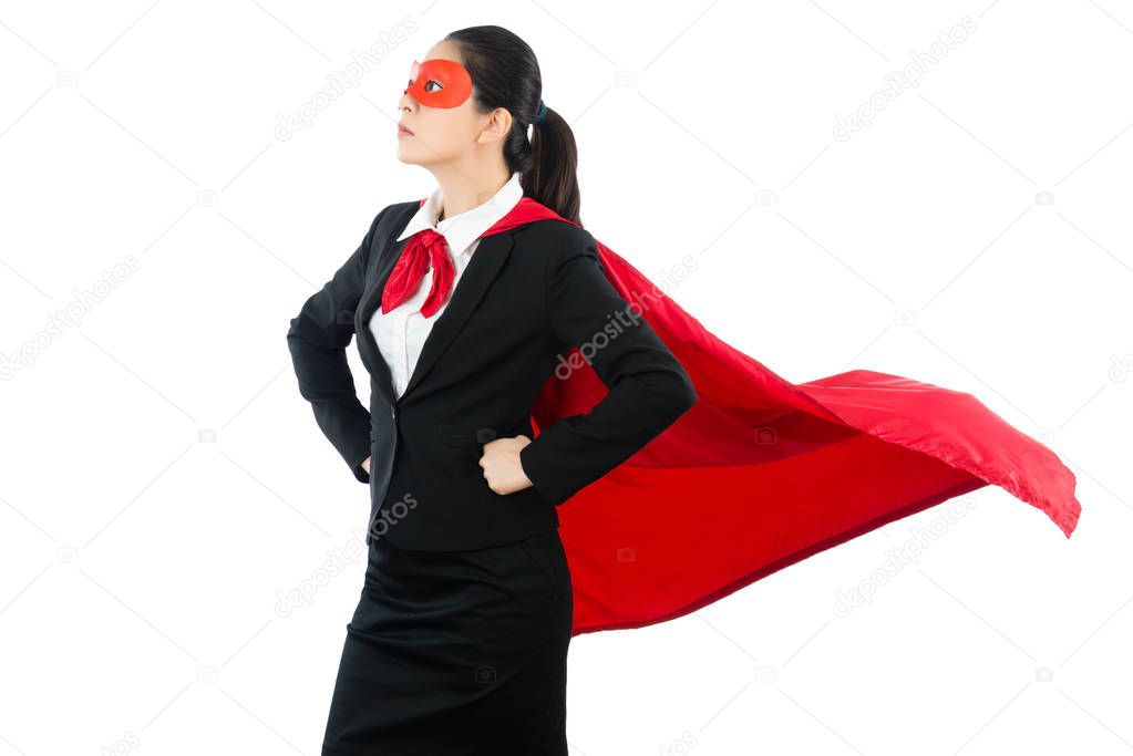 superhero in woman business