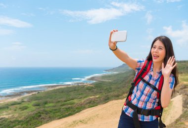 kıyı tepe dağ güzel kadın