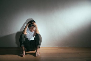 genç adam otistik Fikri Engellilik sahip