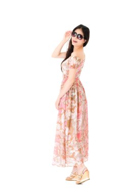 Kameraya bakarak dönüm güzel ince Bayan