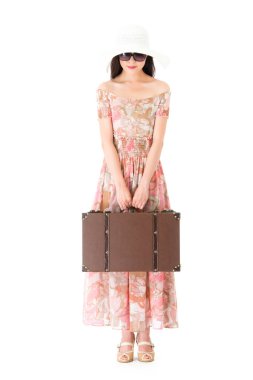 Yaz giysili genç çekici kız