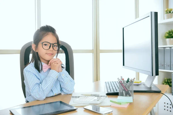 Professional confident little business people — Stock Photo, Image