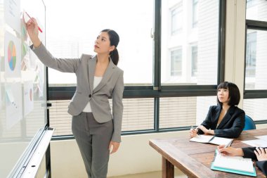 zarif çekici kadın işçi Müdürü