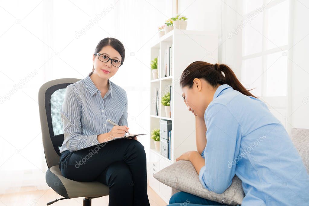 confident professional woman psychologist doctor