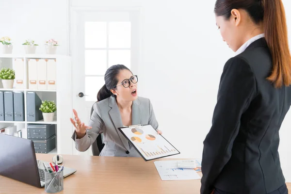 Attractive young office boss feeling annoyed — Stock Photo, Image