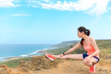 güzel ve genç birbayan koşucu için eğitim hazır