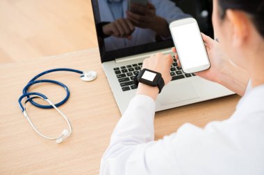 seçici odak fotoğraf online hizmet doktor