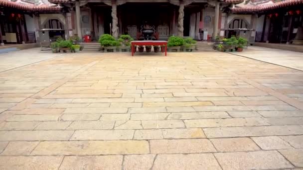 Corona Березня 2018 Вигляд Храму Longshan Lukang — стокове відео