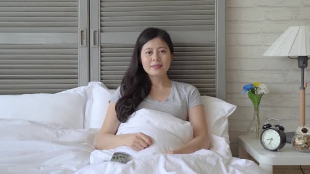 Asian Woman Saw Warm Hearted Scene Start Image Her Future — Stock Video