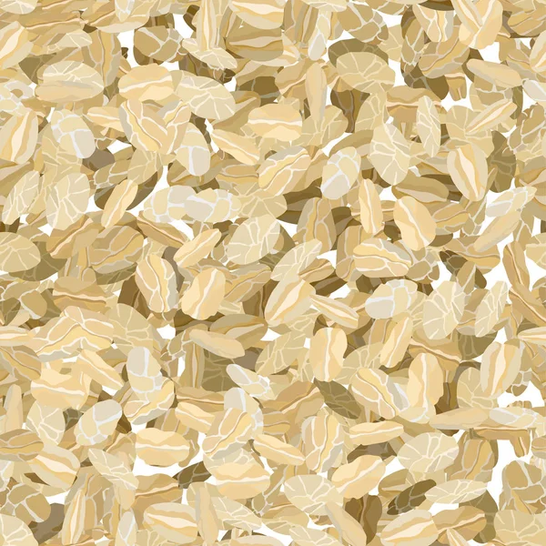 滚燕麦背景无缝矢量图解模式 — 图库矢量图片