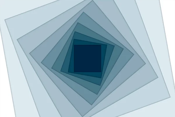Abstrato azul espiral papel estilo fundo vetor — Vetor de Stock