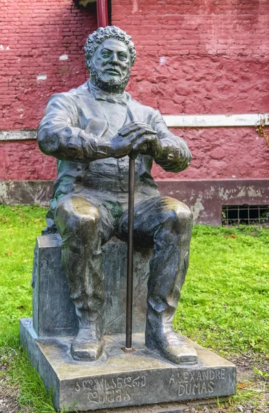 Άγαλμα του alexandre dumas με το ραβδί Royalty Free Εικόνες Αρχείου