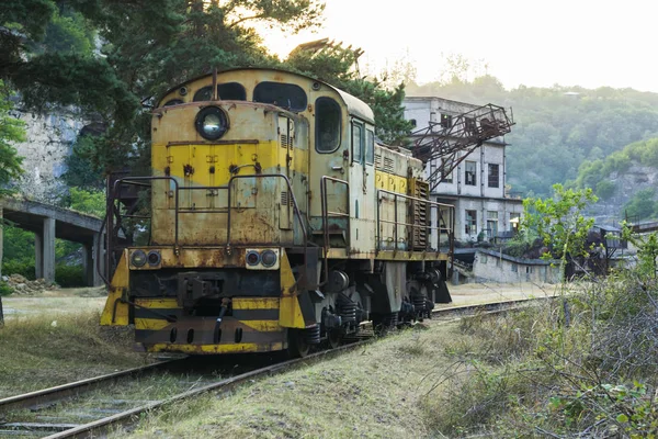 Εμπρόσθια όψη της ατμομηχανής Diesel για το σιδηρόδρομο Royalty Free Φωτογραφίες Αρχείου