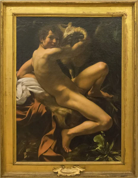 Caravaggio "heiliger john der täufer" — Stockfoto