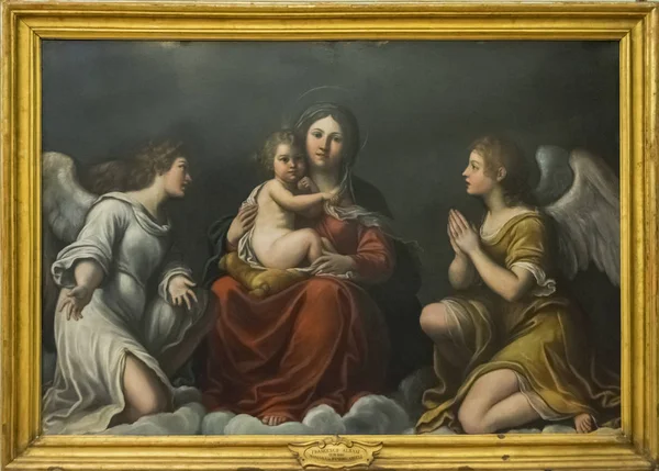 Francesco Albani "Madonna col Bambino el Angeli" Εικόνα Αρχείου