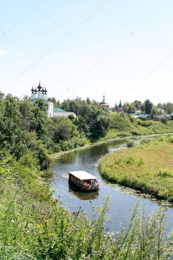 View of the river Kamenka, Russia, Suzdal