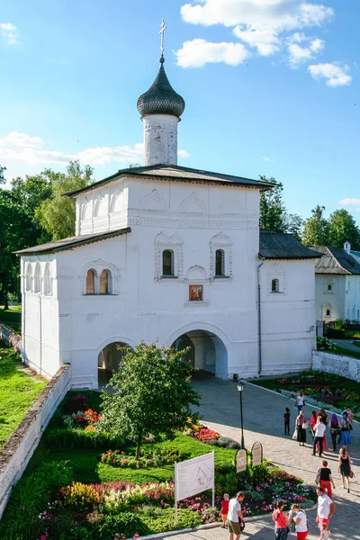 Verkündigungstor Kirche des Erlöserklosters des Hl. Euthymius, Russland, Susdal — Stockfoto