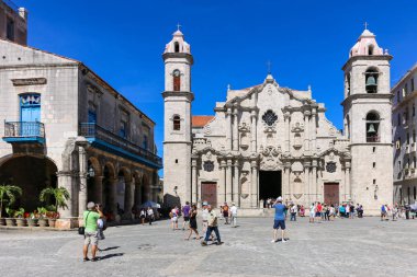 Plaza de la Katedrali, Küba, Havana, 09 Kasım 2016 Katedrali