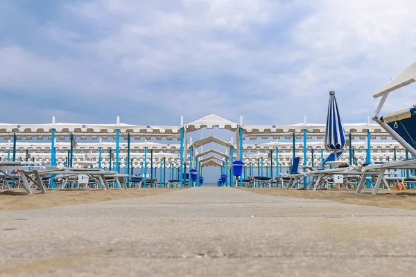 Playa vacía, Italia, Riccione —  Fotos de Stock