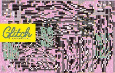 Aksaklık arka plan veya dijital gürültü soyut tasarım deseni.