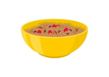 Gevrek lapası çikolata kahvaltı Ahududu ve fındık ile.