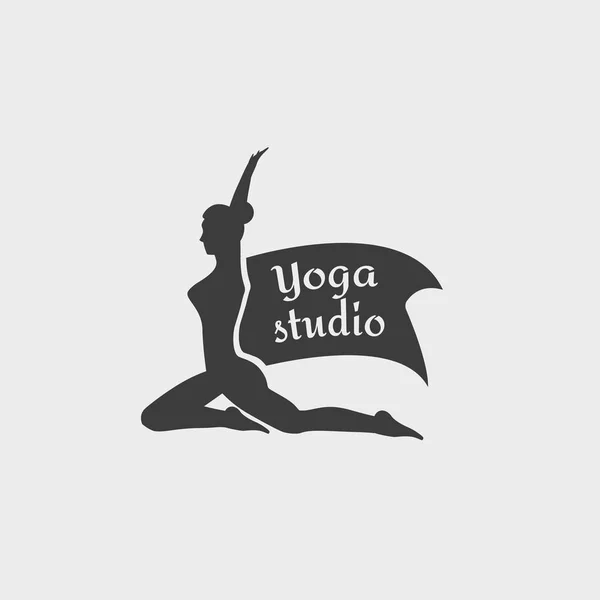 Yoga Studio Vector Symbol.