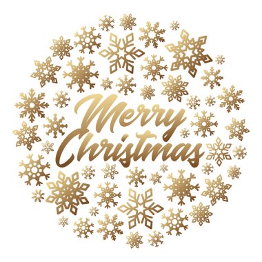 Kar taneleri ile Noel poster