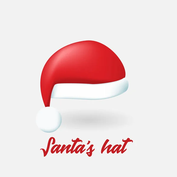Vektorové Santa Claus klobouk — Stockový vektor
