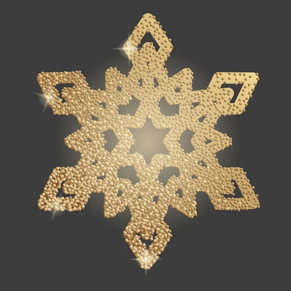 Рождественский символ снежинки — стоковый вектор
