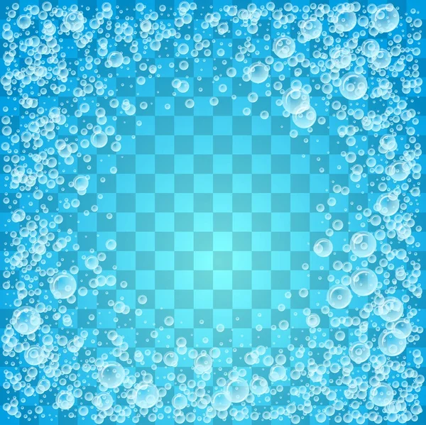 Fond d'eau avec bulles. — Image vectorielle