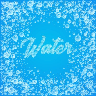 kabarcıklı mavi arkaplan.