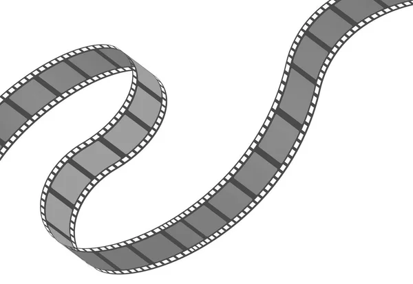 Filmstrip roll. Cinema and movie element or object. — Stock Vector