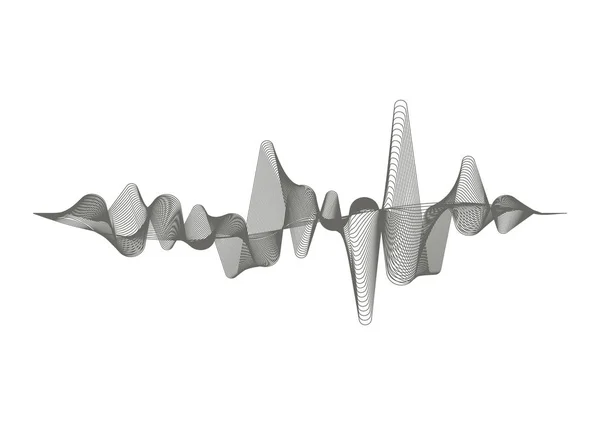 Vector musik ljudvåg — Stock vektor